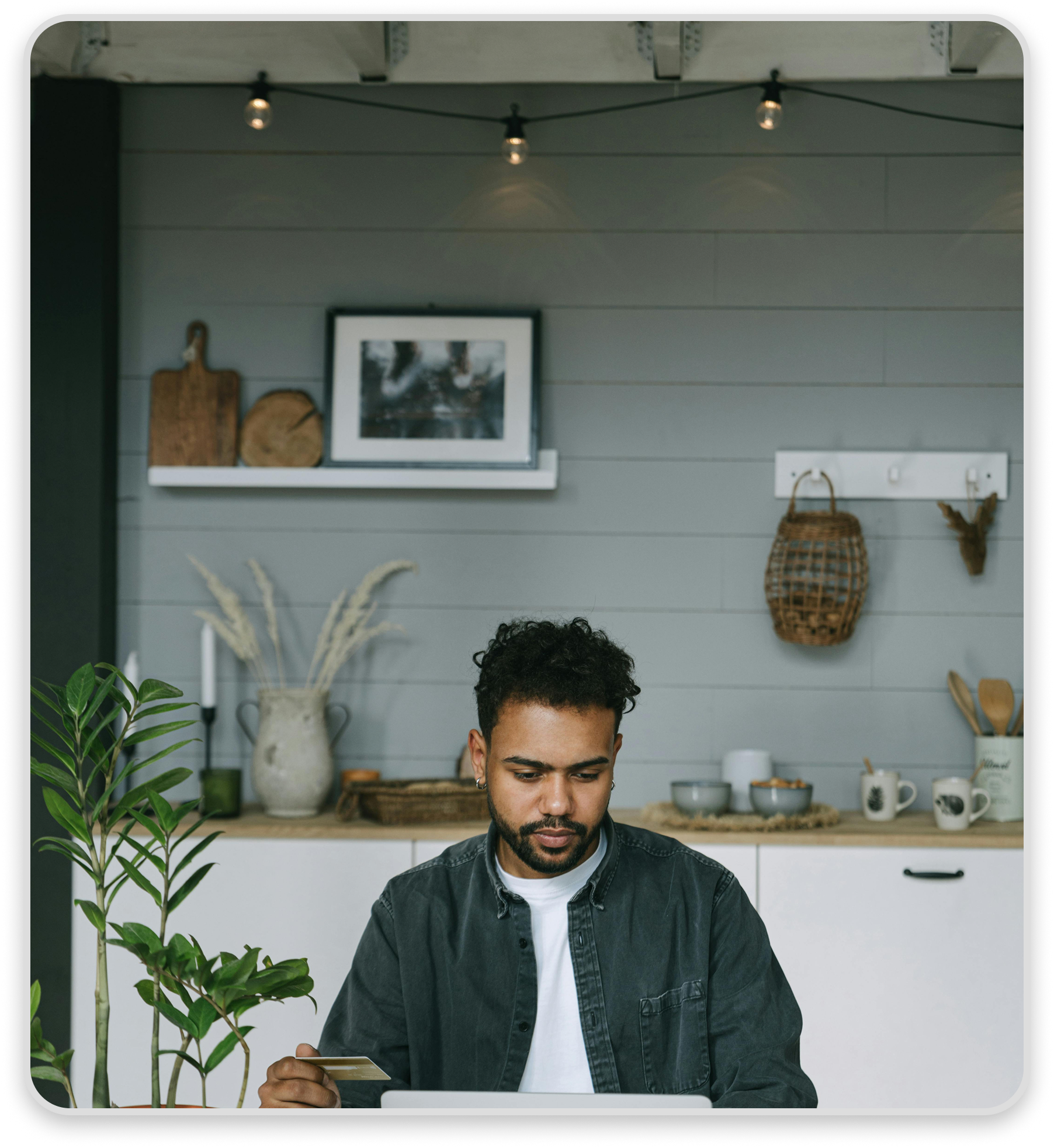 Man working in a modern office